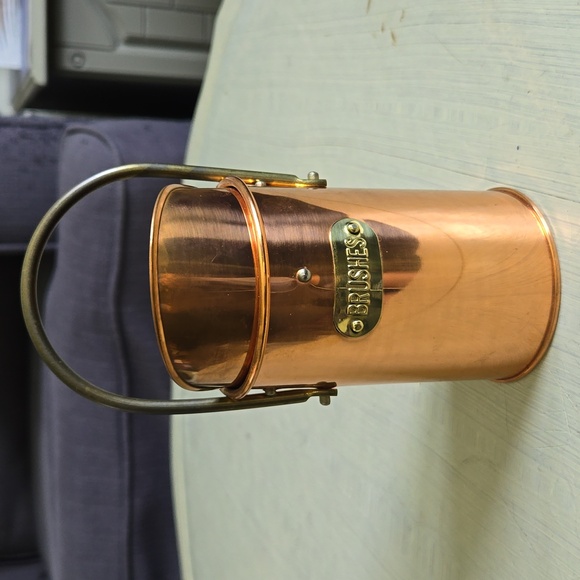 Other - VINTAGE  SOLID COPPER CAN WITH HANDLE